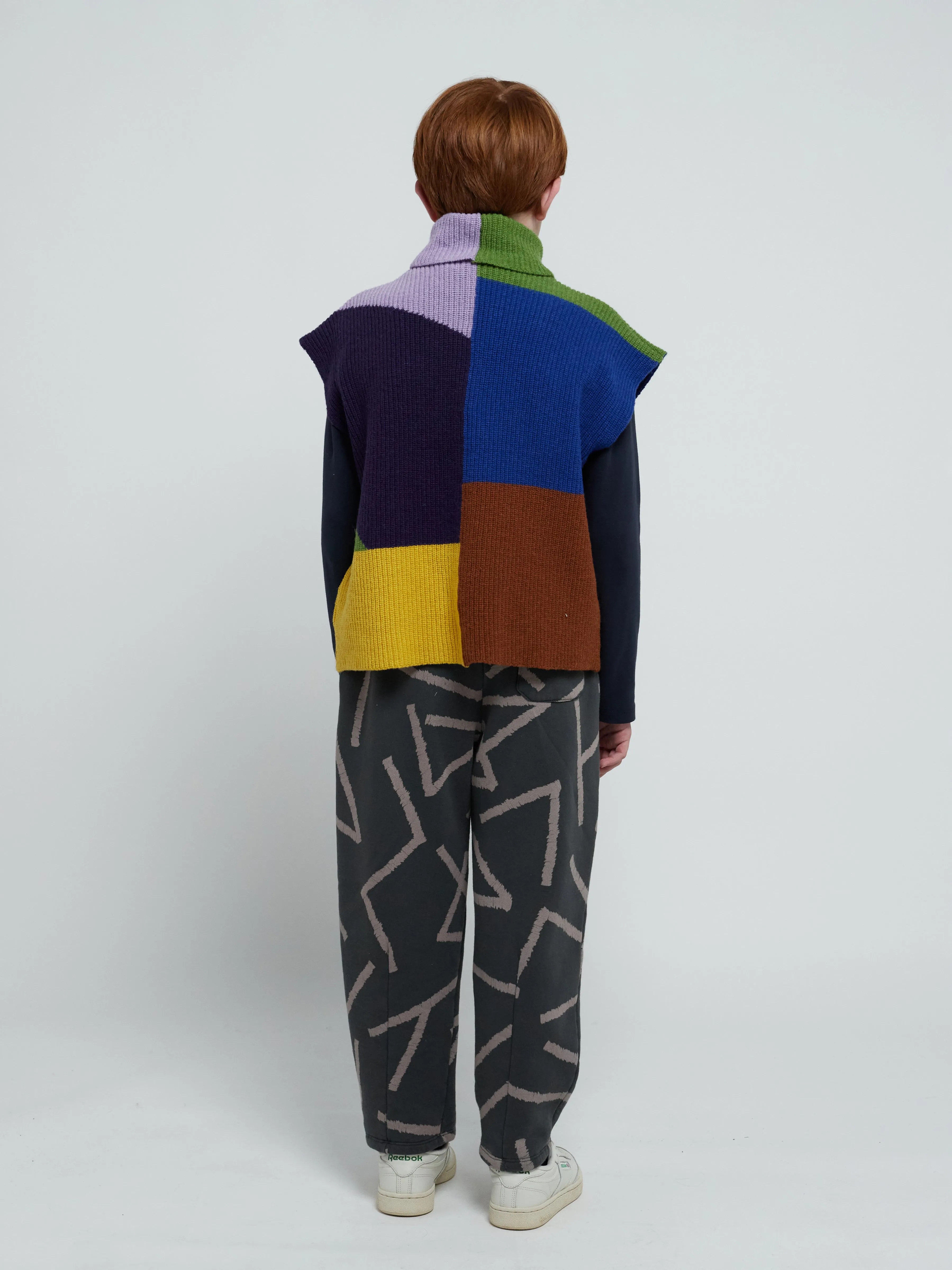 Bobo Choses Multicolor intarsia vest