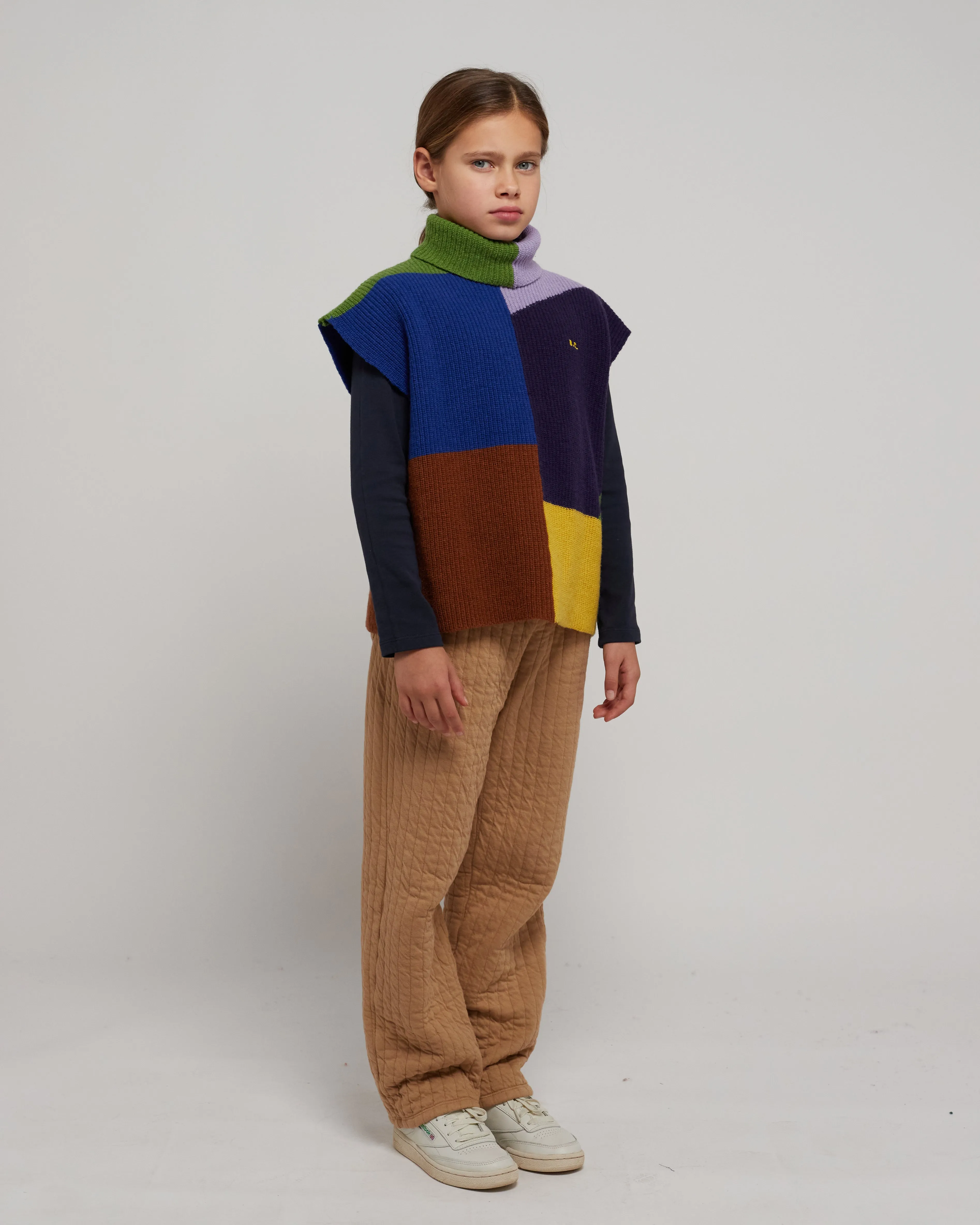 Bobo Choses Multicolor intarsia vest