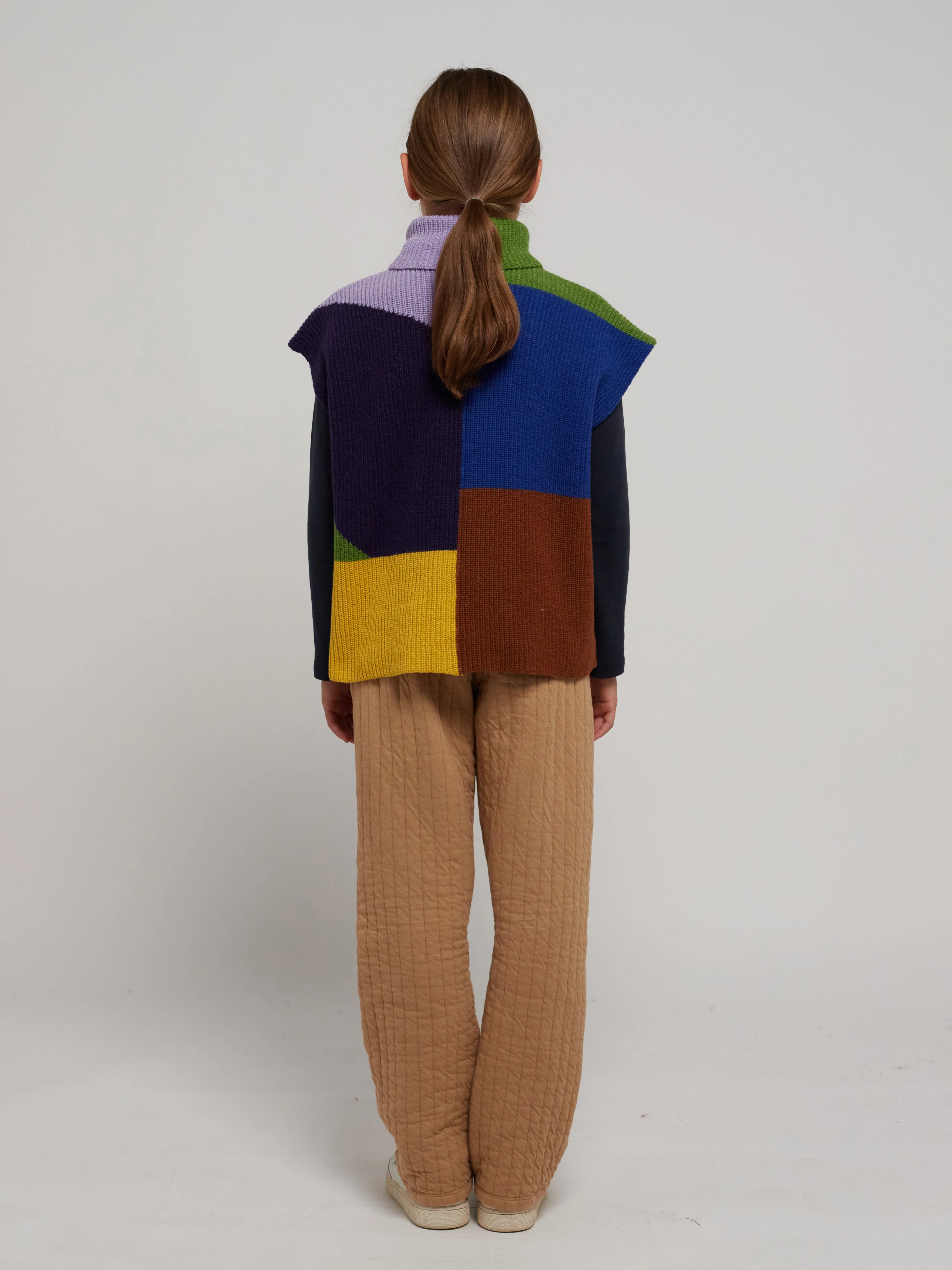 Bobo Choses Multicolor intarsia vest