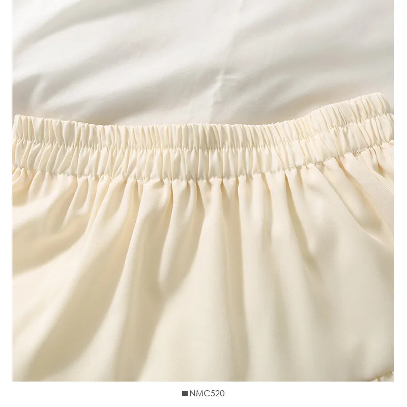 Cake skirt solid color drop feeling versatile slim A-line skirt  2562