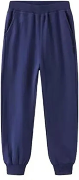 Cotton Sweatpants for Boys Girls Pull On ounge Pants Drawstring Joggers Teen Kids Toddler Elastic Waist Jogger Pants