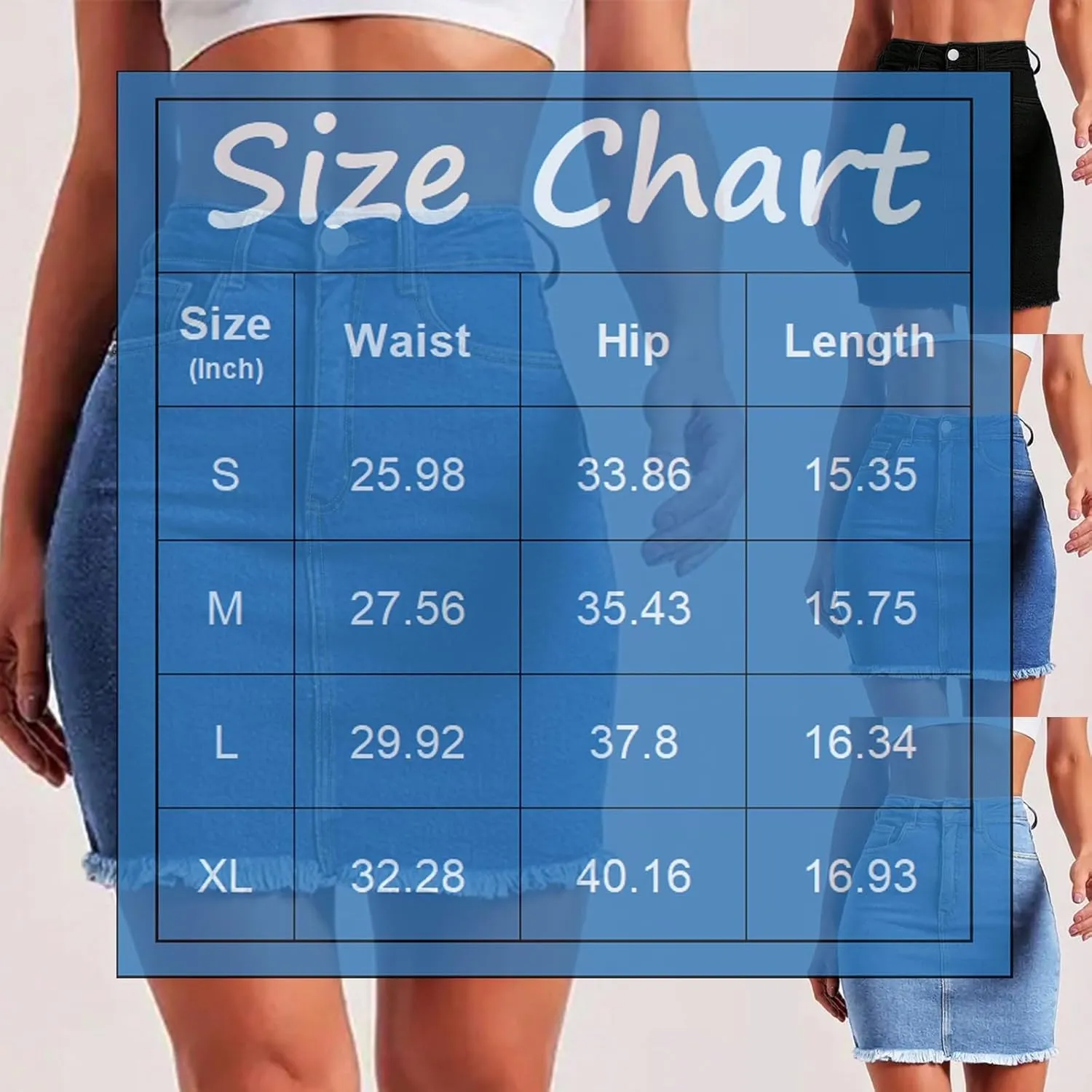 fanmpghleoo High Waisted Denim Skirt Women Raw Hem Pencil Mini Jean Skirt with Pockets Stretchy Bodycon Curvy Summer Skirts