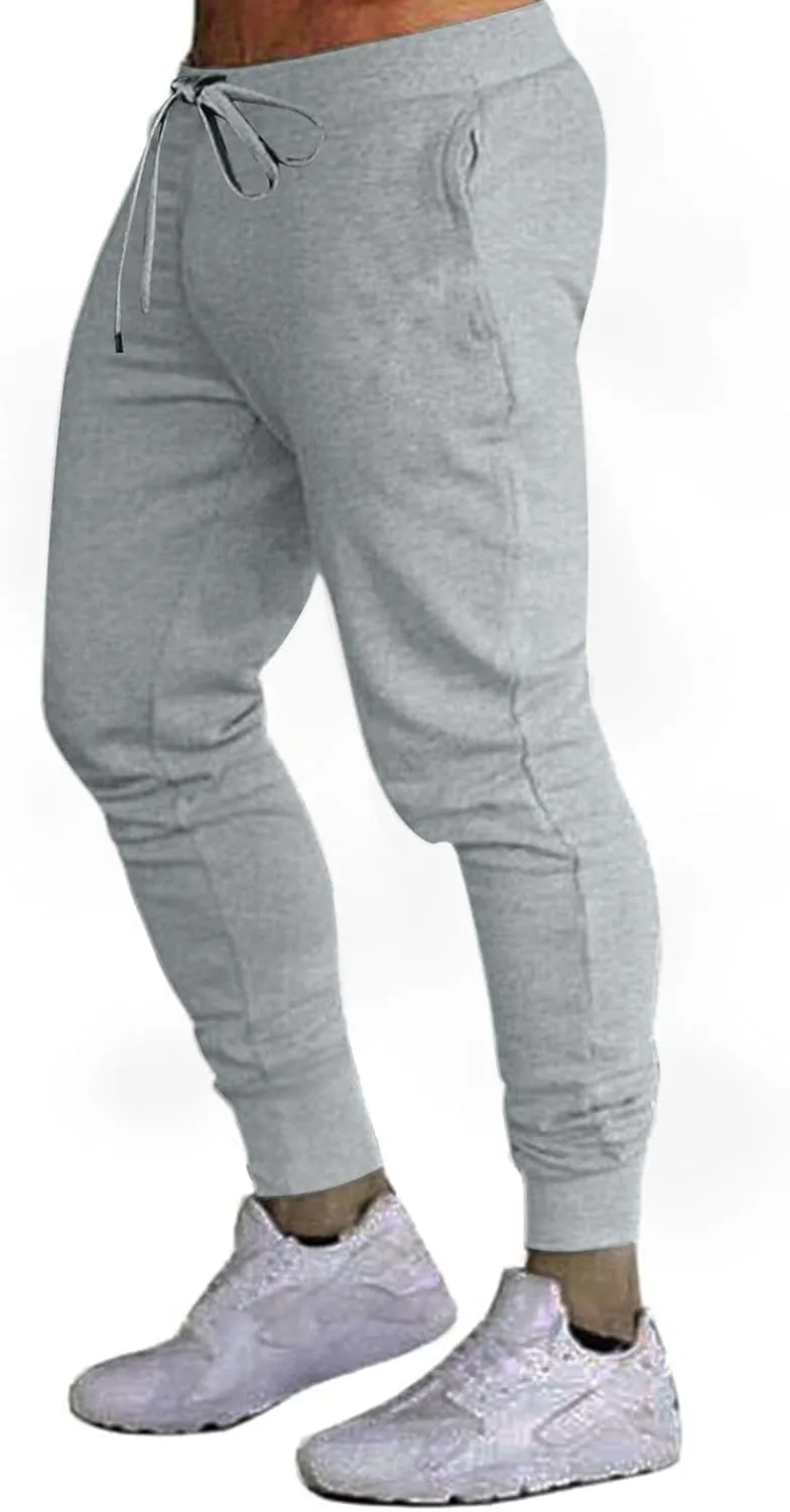 Finelylove Joggers for Men Slim Fit Lightweight Stretch Sweatpants Elastic Waist Tapered Workout Athletic Track Pants