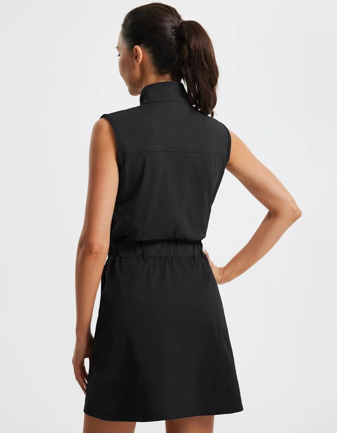 Libin Tennis Golf Dress for Women with Built-in Separate Shorts Athletic Active Exercise Sports Dresses Summer Outfits