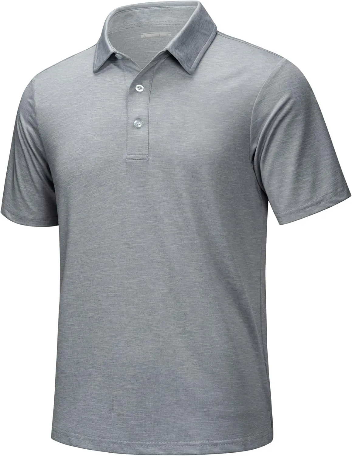 MAGCOMSEN Men's Short-Sleeve Polo,Golf Shirts for Men 3-Button Moisture Wicking,Athletic Outdoor Collared T-Shirt