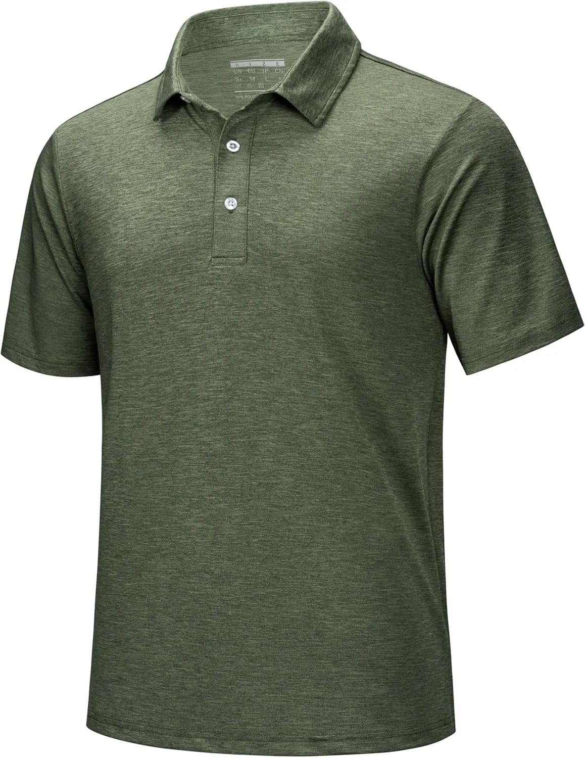 MAGCOMSEN Men's Short-Sleeve Polo,Golf Shirts for Men 3-Button Moisture Wicking,Athletic Outdoor Collared T-Shirt
