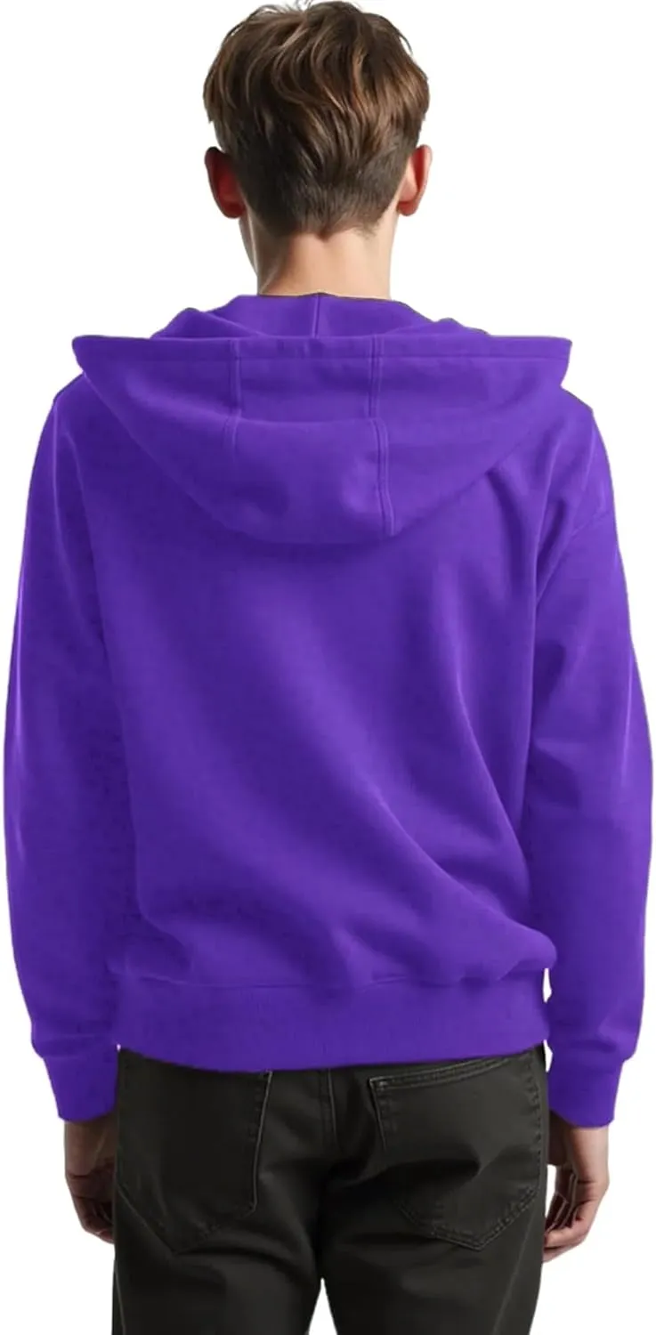 Men's Full Zip Hoodie Fleece Long Sleeve Hooded Sweatshirt Pullover Men Lightweight Athletic Hoodies