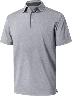 NIASHOT Mens Polo Shirt Short Sleeve Golf Sports Casual Tee