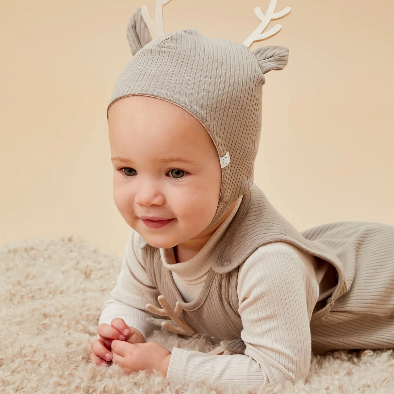 Reindeer Ribbed Overalls