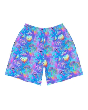 Shroomin Blue Recycled Athletic Shorts