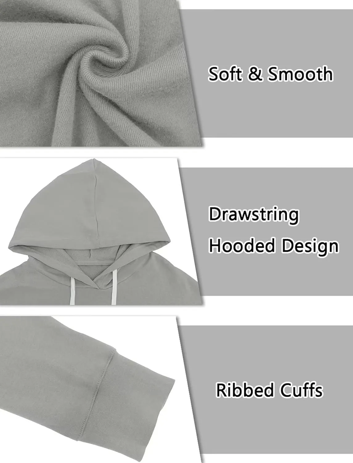 Syellowafter Women Casual Hoodie Long Sleeves Fashion Pullover Loose Fit Tunic Winter Tops Comfy Shirts