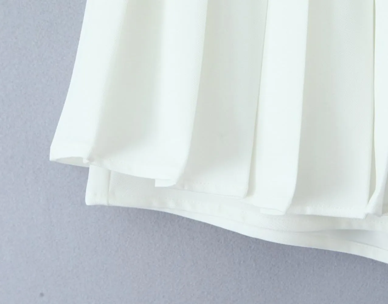 Women's Summer Stretch Pleated Skirt, High Waist Mini A-Line Skirt
