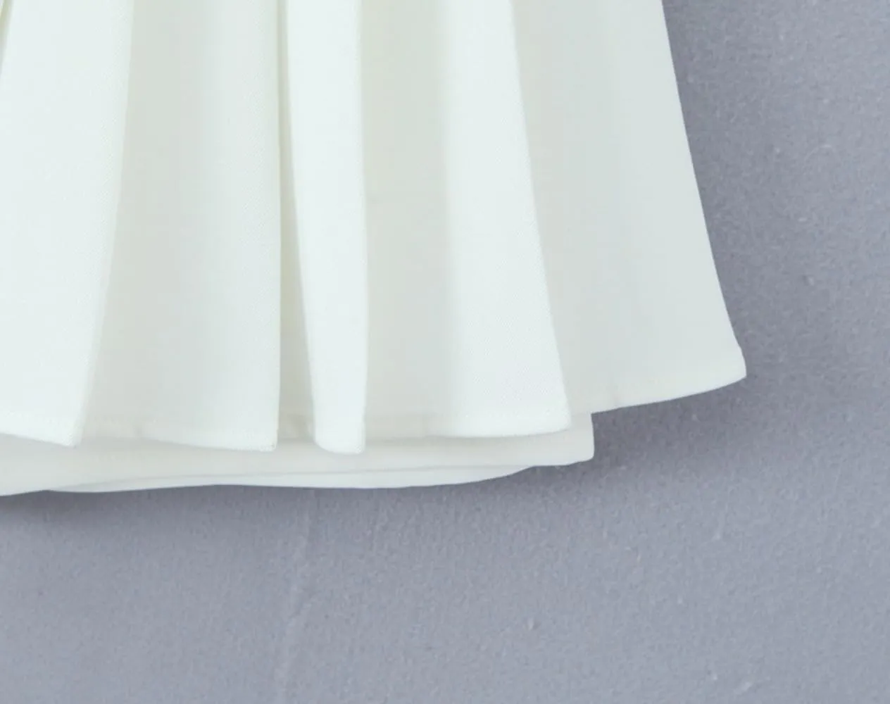 Women's Summer Stretch Pleated Skirt, High Waist Mini A-Line Skirt