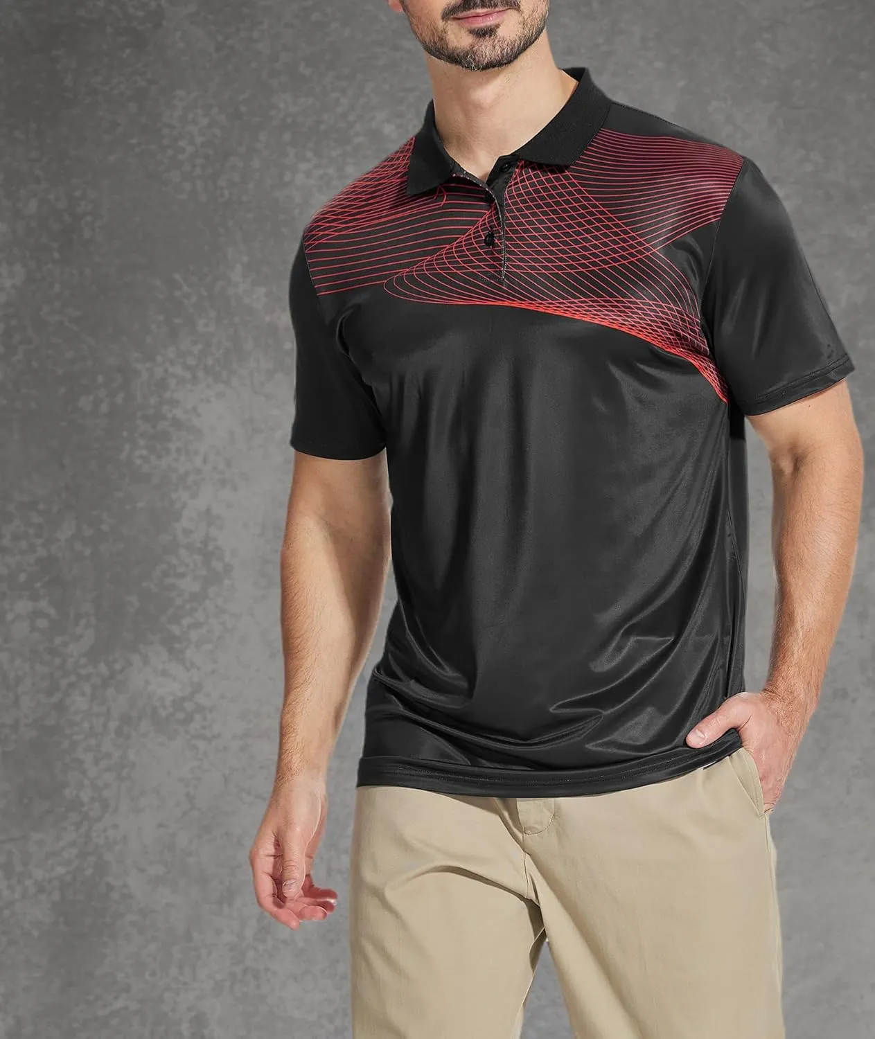 ZITY Golf Polo Shirts for Men Short Sleeve Athletic Tennis T-Shirt