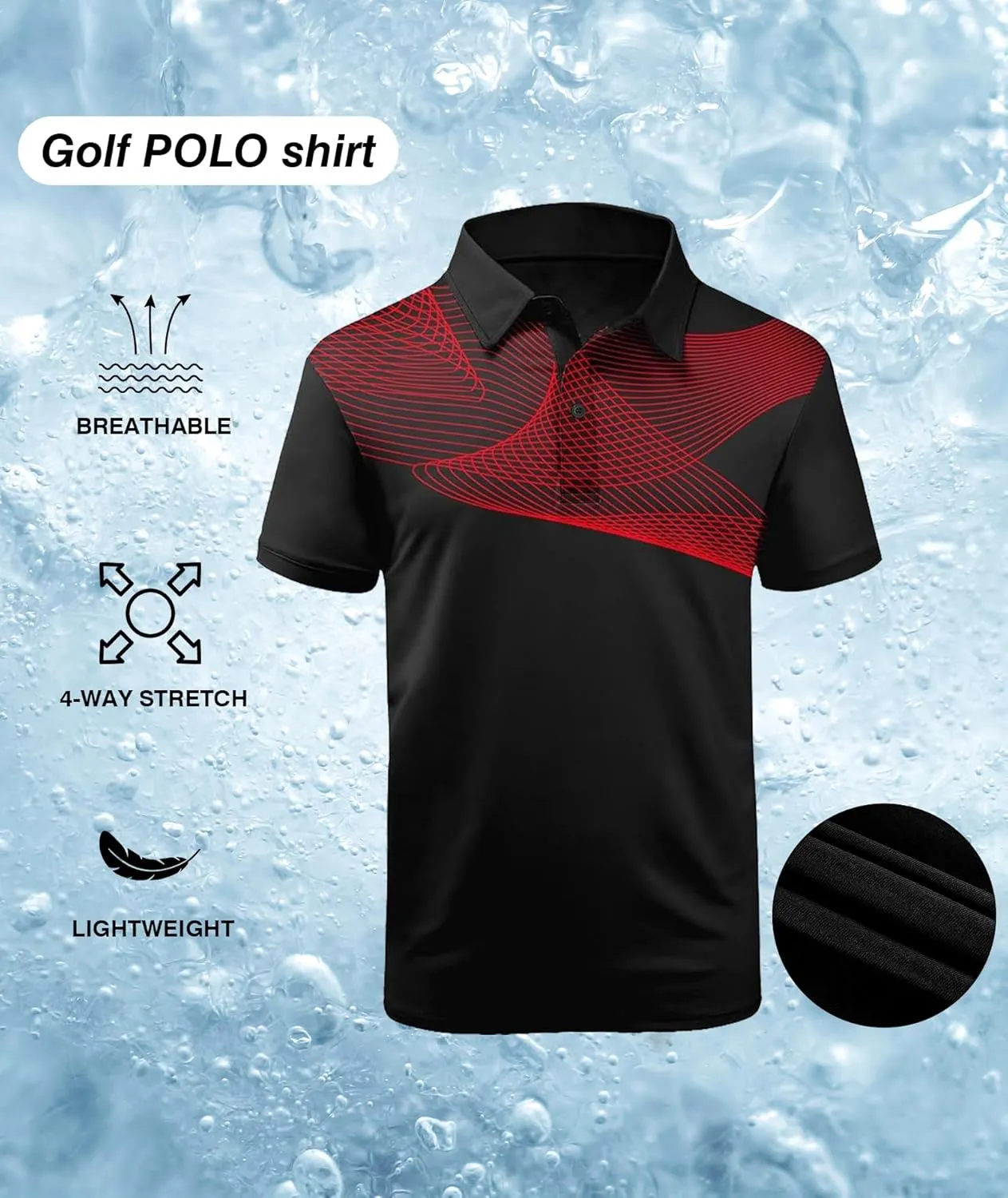 ZITY Golf Polo Shirts for Men Short Sleeve Athletic Tennis T-Shirt